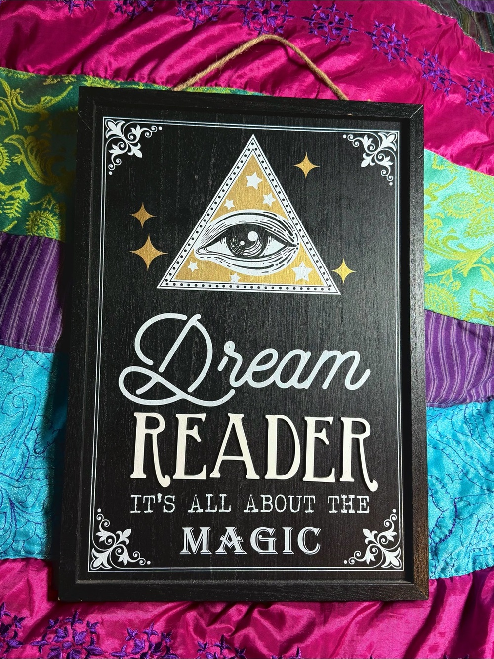 Magic Witchy Goth Halloween Decor Wall Hanger